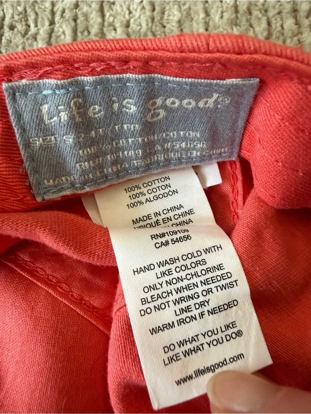 Life Is Good Girls 2T-4T Hold Your Horses Embroidered Baseball Cap Horse